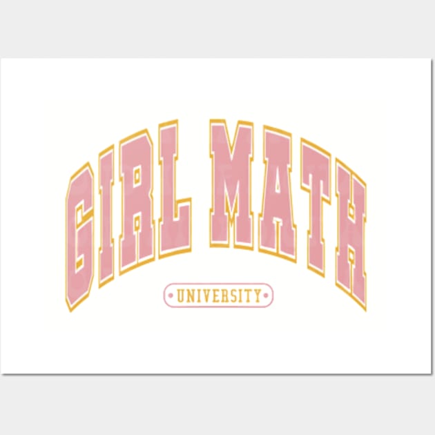 Girl Math University Wall Art by Cun-Tees!